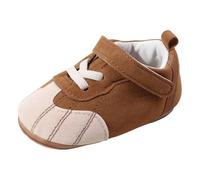 Générique Chaussures bébé colorées Semelle Caoutchouc pour Nourrissons 0-18 Mois légères Pas Souliers Respirants antidérapantes Souples (Coffee, 12-18 Months)