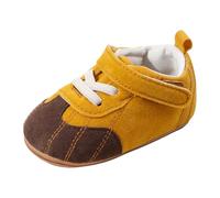 Générique Chaussures bébé colorées Semelle Caoutchouc pour Nourrissons 0-18 Mois légères Pas Souliers Respirants antidérapantes Souples (Brown, 0-6 Months)