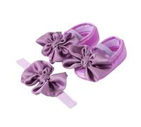 Générique Chaussures Bébé Fleurs + Bandeau Assorti, Sandales Semelle Souple - Lot Cadeau Pour Fille, Idéal Naissance Et Baptême, Ensemble Coordonné