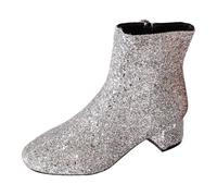 Générique Chaussures Bottes d'hiver Femmes Vintage Bottines Chaud Imperméable Confortable sans Lacet Chaussures Confortable Chaudes Boots(43)