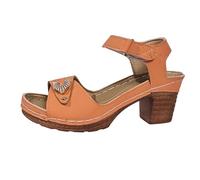 Générique Chaussures Compensées Femme Sandales Été Confortable Ete Confort Chic Nu Pieds Semelle Antidérapant De Plage Wedges Platform Slipper Bohemia Beach Sandals Avec Talon Bloc (Orange,36)