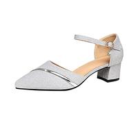 Générique Chaussures Danse Femme Bout Fermé Latine Tango Valse Fête Sociale Salsa Bachata Performance Sandales De Danse Pour Femmes Petit Talon Strass Moderne Pour National Mark
