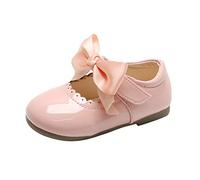 Générique Chaussures d'apprentissage de la Marche pour bébé - Chaussures de Princesse pour Fille- Bowknot - Chaussure de Sol pour bébé Fille -baptême antidérapantes Comfort