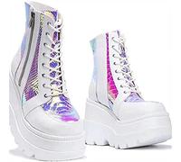 Générique Chaussures de botte pour femme épais Talon Courte Bottes Femmes Chevalier cuir véritable Automne Hiver Femme Botte Chaudes Imperméables classiques Femmes Bottillon Confortable Mode