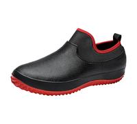 Générique Chaussures de Chef pour Hommes avec Couvre Orteils pour Le Travail, Chaussures décontractées la de Couleur Unie Chaussette Pantoufle Enfant (Red, 39)