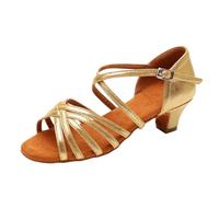 Générique Chaussures De Danse Latine Mixte Enfant, Fond Souple Ergonomique Et Finition Antidérapante, Soulier De Loisir Artistique pour les cours de danse et les répétitions