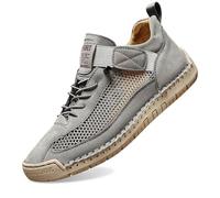 Générique Chaussures de Marche antidérapantes légères pour Hommes, Chaussures de Printemps et d'été pour Personnes âgées et d'âge Moyen (Grey, 43)