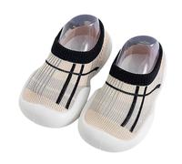 Générique Chaussures de Marche bébé garçon Fille extérieur Respirantes Chaudes Semelle mémoire Forme pour Orteils élastiques Non intérieures (Beige, 26)