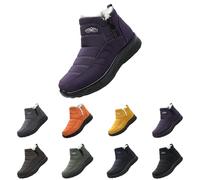 Générique Chaussures De Neige Femme Bottine Chaude Femme Bottes De Neige D'Hiver Pour Femmes, Bottines Antidérapantes Doublées De Fourrure Imperméables À Enfiler Bottines Fourrées