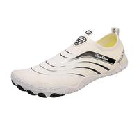 Générique Chaussures de Plage Chaussures de randonnée en rivière, Plage séchage Rapide, pataugeoire Cinq Doigts, pêche en mer, Fitness d'intérieur pour Hommes et Femmes Barefoot Homme (White, 39)