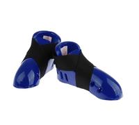 Générique Chaussures de Protection de Pied de Taekwondo for Enfants, équipement de karaté avec Sangle élastique(Blue M)