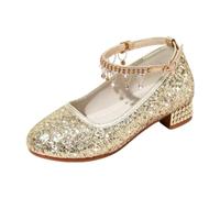 Générique Chaussures De Robe pour Femmes À Talon Bloc Bas avec Strass | Bout Rond Paillettes Chaussures De MariéE Et Demoiselle D'Honneur, Bride Cheville Sandales De Bal De FêTe De Mariage