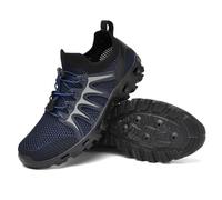 Générique Chaussures De Sécurité Hommes S1p Homme Confortables Respirantes pour Activités Extérieures avec Semelle Antidérapante et Séchage Rapide (Dark Blue, 37)