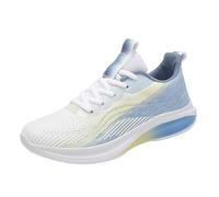 Générique Chaussures de Sport Confortable Chaussure Orthopédique Ladies Fashion Solid Color Mesh Breathable Round Toe Low Top Flat Légère Minceur Chaussures Femme Basket de Running