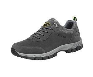 Générique Chaussures de Sport Homme Baskets Chaussures de randonnée Couleur Unie à Lacets Fond Plat Confortable antidérapant extérieur Chaussure Homme Running Sport Baskets (Dark Gray, 42)