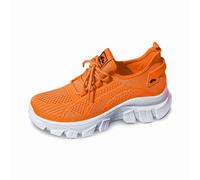 Générique Chaussures de Sport légères pour Femme sans Lacet Legere Basket Enfiler avec Bande Lastique Maille Solide Lacets Plateforme OrthopéDiques Course Et Respirantes