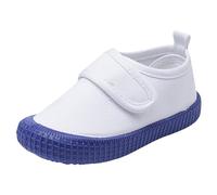 Générique Chaussures de Sport Mode Enfants Filles Confortables Semelles Souples Dessins Animés Loisir Toile Légeres (Blue, 22 Toddler)