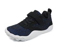 Générique Chaussures de Sport pour Filles Semelle Souple Confortable Pieds Conception Cinq Doigts Largeur spacieuse Mode enfantine (Navy, 33)