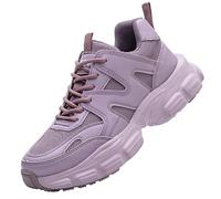 Générique Chaussures De Travail Légères pour Femmes en Acier Antidérapantes Sportives Respirantes Compensées Noires Habillées (Red, 35) Baskets Et Sport Femme Basket Running Confortable Chaussure