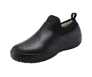 Générique Chaussures d'eau Eva pour Hommes Chaussures De Travail Basses Et Antidérapantes pour Le Lavage De Voitures Et De Restaurants Chaussures De Cuisine (Black 43)