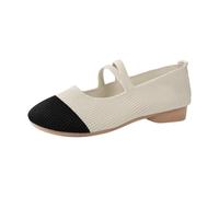 Générique Chaussures décontractées à Semelle Plate avec Tige et Bride (Black, 42)