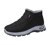 Générique Chaussures décontractées en coton pour femmes, chaudes et moelleuses, bottes basses la Bottes Noires Courtes Pour Femmes (38)