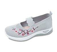 Générique Chaussures décontractées pour Femme, Modèle brodé léger et Respirant, Style Ethnique pour Voyages touristiques, pour balades et découvertes culturelles