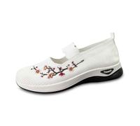 Générique Chaussures décontractées pour Femme, Modèle brodé léger et Respirant, Style Ethnique pour Voyages touristiques, pour balades et découvertes culturelles