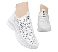 Générique Chaussures décontractées pour Femmes, Baskets légères et Respirantes, idéales pour Un Usage Quotidien et Les Loisirs. Design Confortable à Talon Bas pour Le Printemps et l'été. (White, 37)