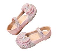 Générique Chaussures en cristal pour filles à semelles souples pour enfants d'âge moyen et plus âgés (Red, 34)