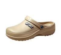 Générique Chaussures Femme Chaussures chirurgicales pour hommes et femmes,pantoufles de salle d'opération,salle de tutelle,EVA Baotou,(Khaki,42)