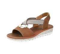 Générique Chaussures Femme CompenséEs Sandales compensées en à bout ouvert, semelle souple et élastique, légères et faciles à en extérieur Sandales Femmes éTé (Brown, 40)