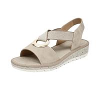 Générique Chaussures Femme CompenséEs Sandales compensées en à bout ouvert, semelle souple et élastique, légères et faciles à en extérieur Sandales Femmes éTé (Khaki, 36)