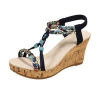 Générique Chaussures Femme Ete Confortable,Sandales BohèMes Tendance à Plateforme Chaussures Confortables éLéGantes Et DéContractéEs pour L'éTé