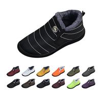 Générique Chaussures Femme Hiver Chaussure Hiver Femme Bottes D'Hiver Sans Lacets Imperméables Chaudes Bottes De Neige D'Hiver Courtes Antidérapantes Chaussures Espadrille Femmes