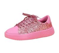 Générique Chaussures Femme Pieds Larges Basket Running Femme Baskets Épaisses Décontractées À La pour Le Printemps Et L'Automne,Nouvelles Chaussures À La pour Femmes,de Course (Red,41)