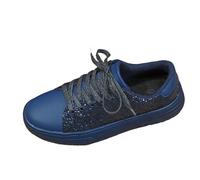 Générique Chaussures Femme Pieds Larges Basket Running Femme Baskets Épaisses Décontractées À La pour Le Printemps Et L'Automne,Nouvelles Chaussures À La pour Femmes,de Course (Blue,38)