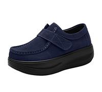 Générique Chaussures Femme sans Laçage pour Femme Chaussure De Marche À Plateforme De Sport Chaussures À Coussin d'air Gym D'entraînement Confortable Running Sneaker