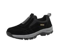 Générique Chaussures Femme sans Lacet Legere_Baskets_ À Enfiler Embout Acier Coussin D'confort_Baskets_ Femme Sport Femmes Chaussures Running Sneaker Respirantes Marche (Black, 39)