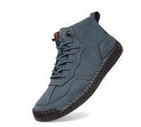 Générique Chaussures Femme Unisexe en Cuir Souple Hautes, Semelle Antidérapante et Finitions Couturées, Grandes Tailles, Style Urbain Coréen, pour l’Extérieur et la Marche Quotidienne