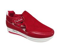 Générique Chaussures Femmes Tennis Femme sans Lacets Chaussures De Marche À Plateforme Légères Et Confortables De Marche Femme À Coussin d'air Gym D'entraînement Confortable Running Sneaker