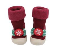 Générique Chaussures GarçOn Chaussettes d'hiver Chaudes et épaisses pour bébé,Chaussures de Marche pour Nourrissons et Tout-Petits(Red,20 Infant)