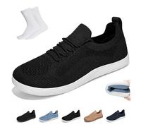 Générique Chaussures GlydeEssence for Femmes et Hommes, GlydeEssence - Chaussures Hybrides Confortables à Bout Large, Baskets décontractées légères et Respirantes en Maille(Black 2,36 EU)