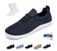 Générique Chaussures GlydeEssence for Femmes et Hommes, GlydeEssence - Chaussures Hybrides Confortables à Bout Large, Baskets décontractées légères et Respirantes en Maille(Dark Blue,37 EU)