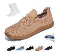 Générique Chaussures GlydeEssence for Femmes et Hommes, GlydeEssence - Chaussures Hybrides Confortables à Bout Large, Baskets décontractées légères et Respirantes en Maille(Kaki,45 EU)