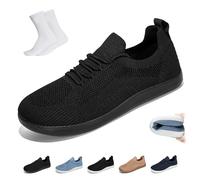 Générique Chaussures GlydeEssence for Femmes et Hommes, GlydeEssence - Chaussures Hybrides Confortables à Bout Large, Baskets décontractées légères et Respirantes en Maille(Black 1,40 EU)