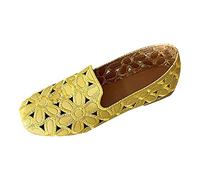 Générique Chaussures Hommes Arrivée été Noir Femmes Respirant en Cuir PU Ballet léger Doux Rond sans Lacet Chaussures de personnalisées