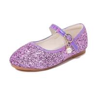 Générique Chaussures Mary Jane pailletées pour filles, Déguisements de princesse pour cosplay et soirées, Sandales élégantes étroites adaptées aux mariages et événements festifs
