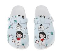 Générique Chaussures Médicales Femmes Clogs Infirmières Anti-Dérapants EVA Sabots(Nurse,39 EU)