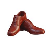 Générique Chaussures Miniatures pour Poupée Homme à L'échelle 1/6 - Accessoires de Mode et de Figurine en PP - Design élégant et Réaliste, Brun